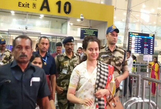 Actress-Politician Kangana Ranaut spotted at Chennai Airport