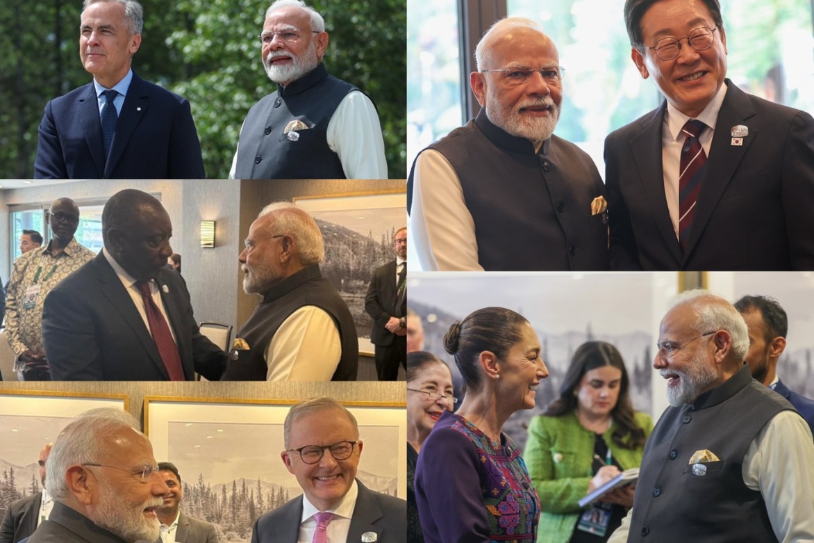 PM Modi meets world leaders on sidelines of G7 Summit in Kananaskis; discusses bilateral cooperation, global issues