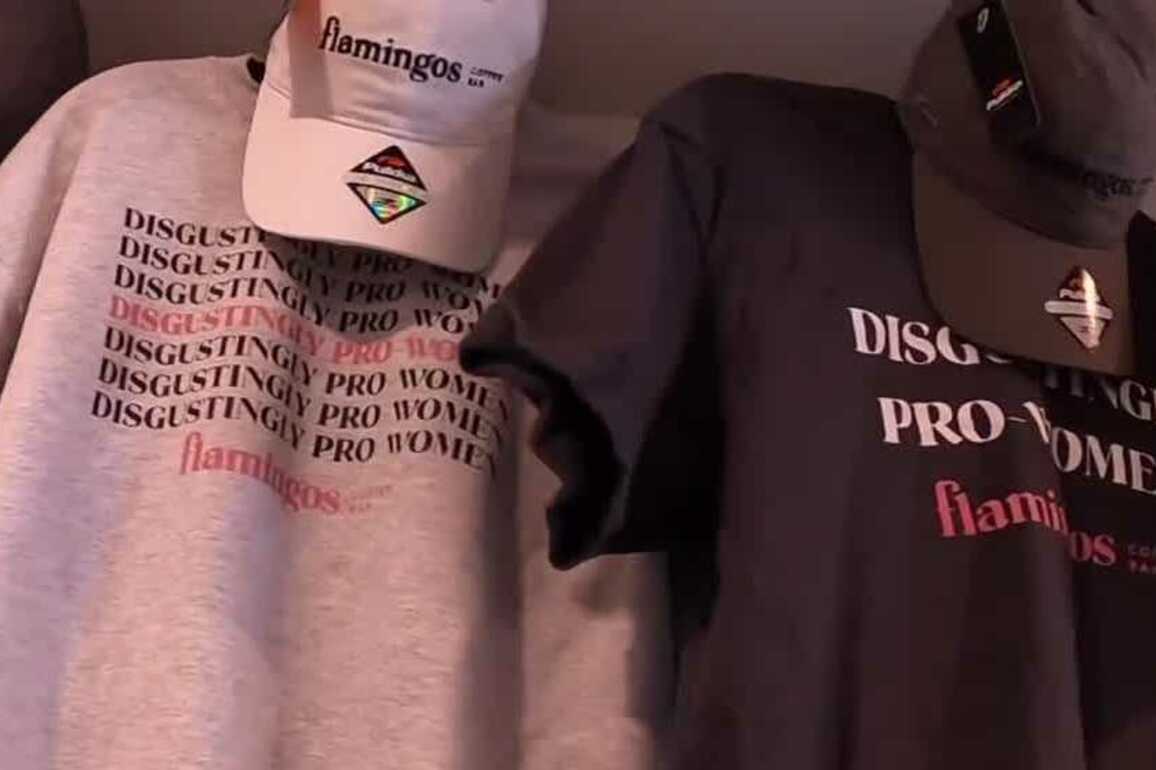 Coffee shop adopts 'disgustingly pro-women' motto from online review