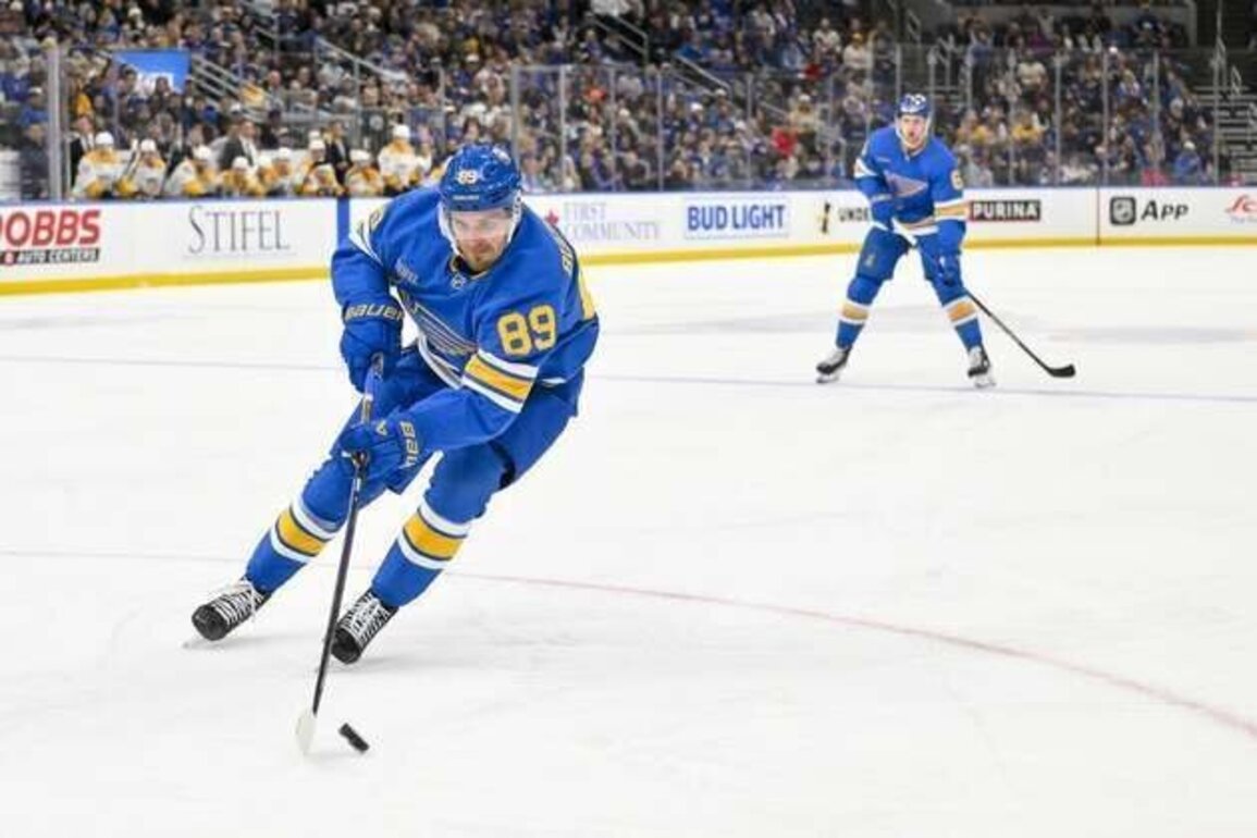 Pavel Buchnevich, Blues snap Predators' 3-game winning streak