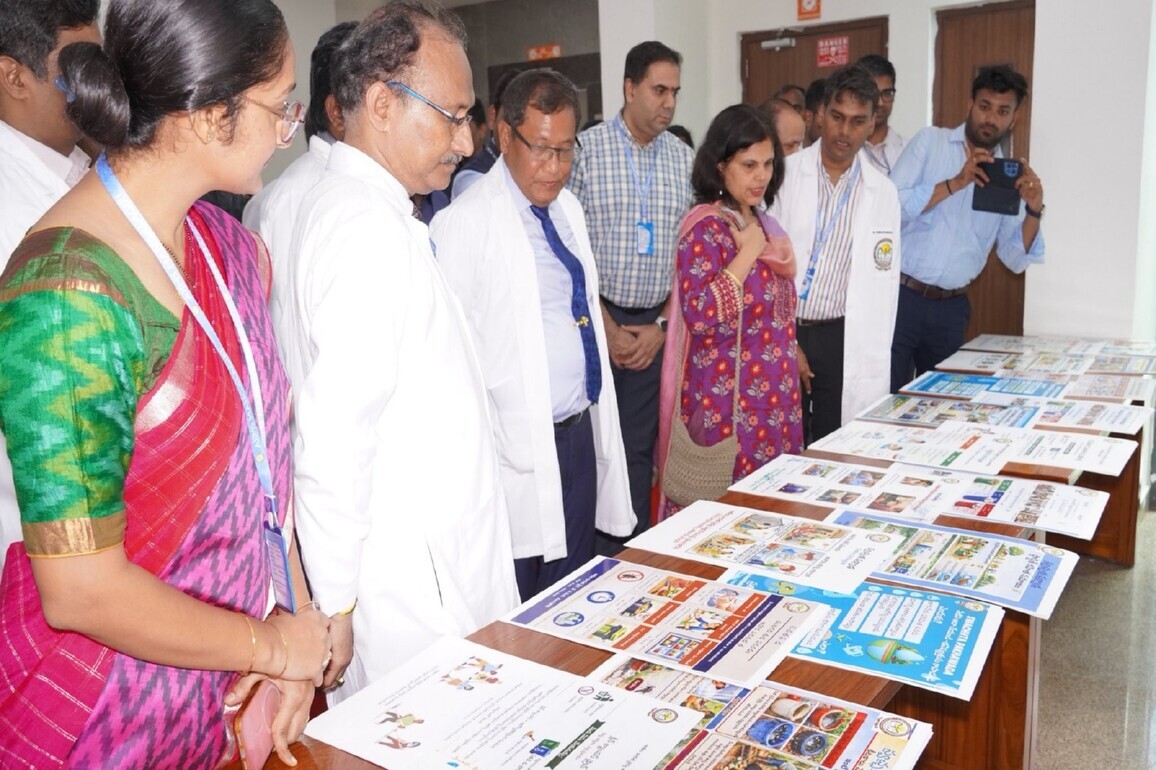 Health secy reviews AIIMS Mangalagiri facilities during Swachhata Pakhwada 2026