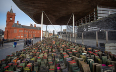 5,500 wellies outside Senedd to signal job losses from Wales' Sustainable Farming Scheme