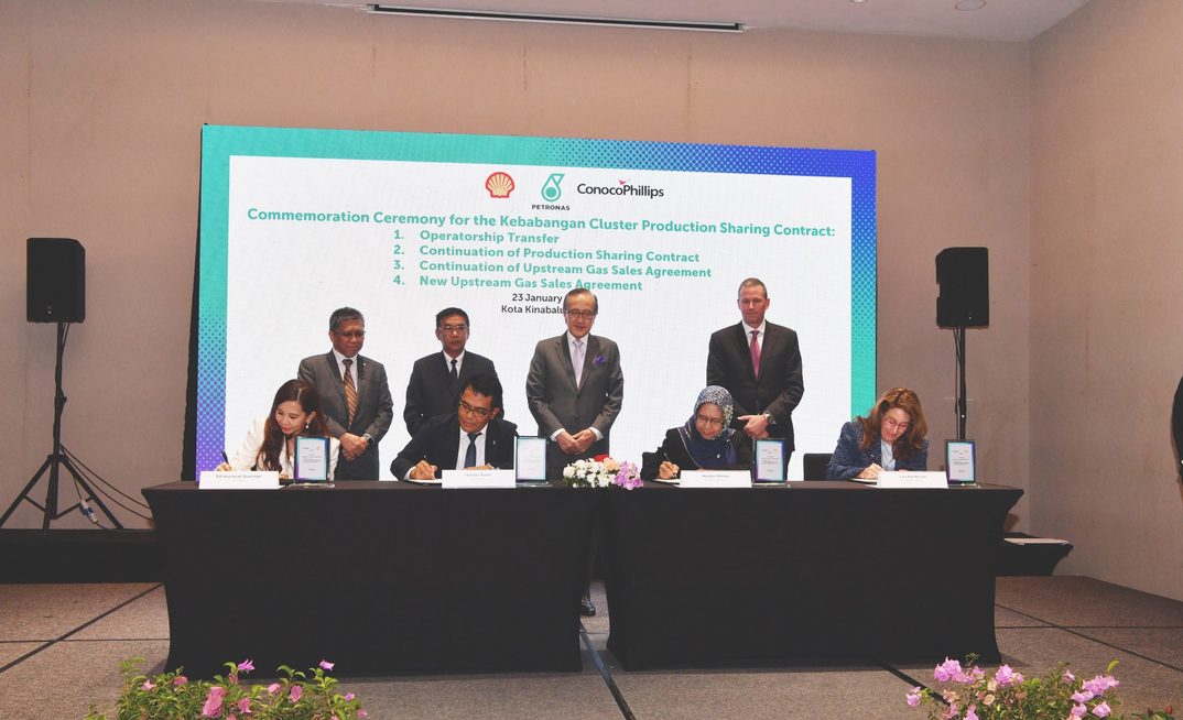 PETRONAS has marked a milestone in the strategic development of the Kebabangan Cluster Production Sharing Contract (KBBC PSC) with the official transfer of operatorship to ConocoPhillips,
