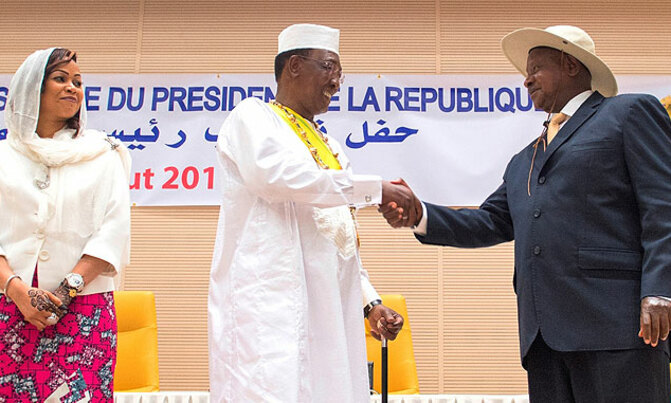 Museveni attends Chad president's inauguration Museveni attends Chad president's inauguration