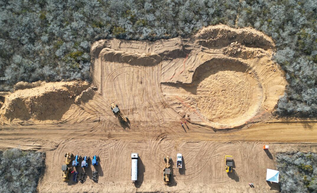 Terreno preparado para receber complexo eólico Babilônia Centro, da Casa do Ventos e ArcelorMittal/Divulgação