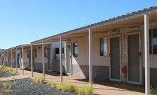 Accommodation buildings forming part of the 116-person camp. Photo courtesy Meeka Metals