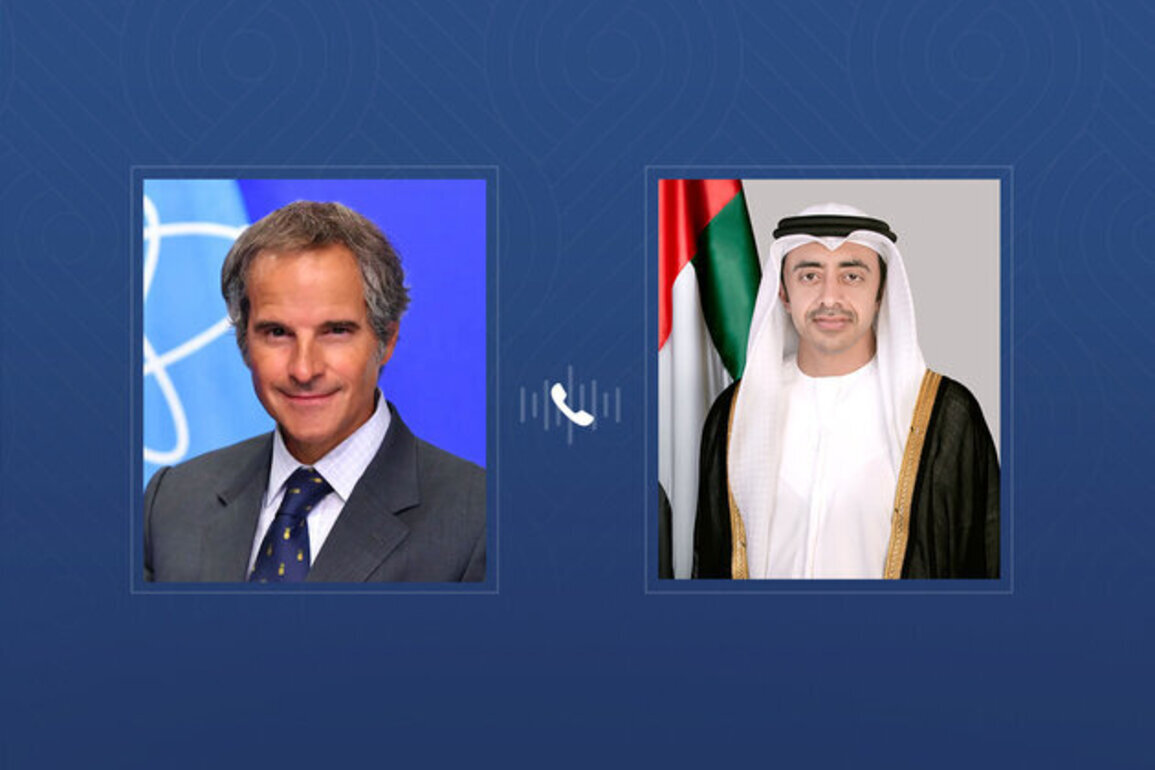 Abdullah bin Zayed holds phone call with IAEA Director-General, strongly condemns unprovoked terrorist attack that caused fire outside Barakah Nuclear Power Plant