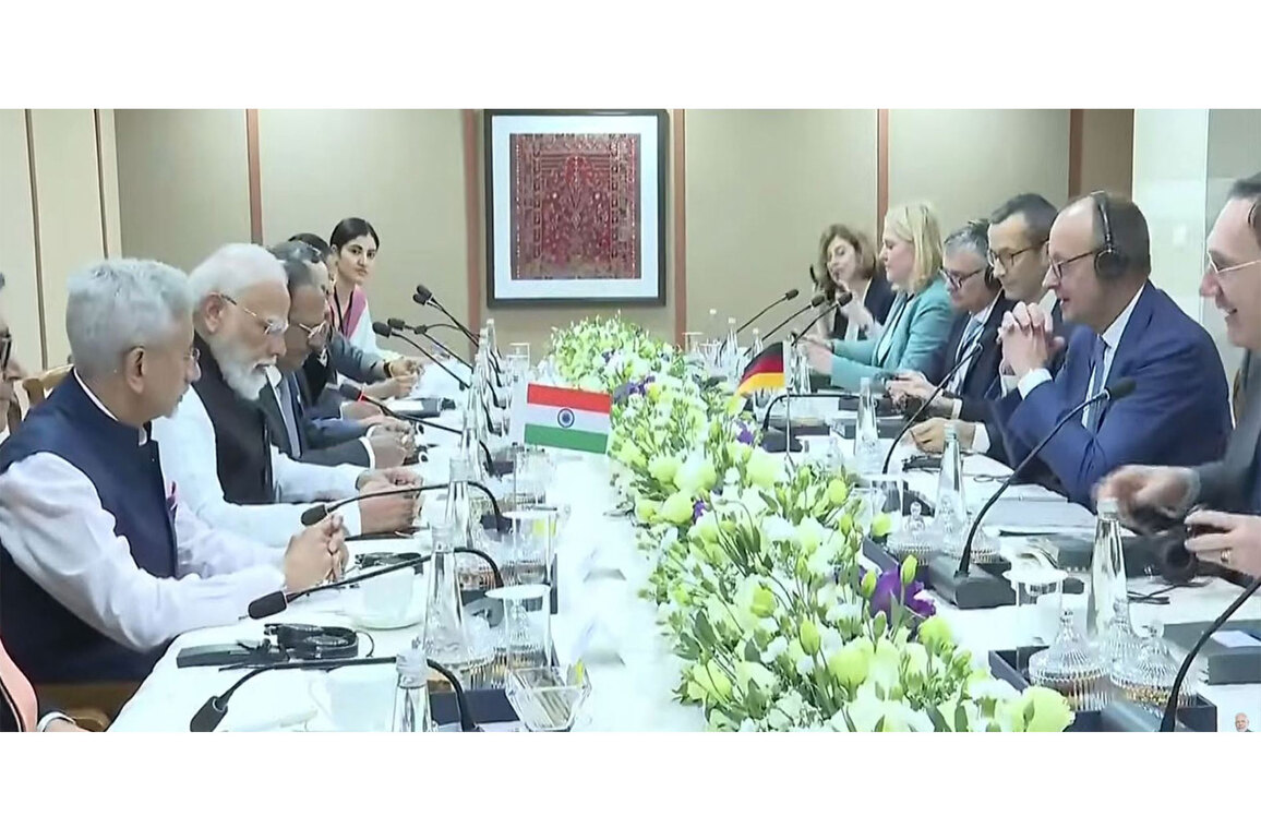 PM Modi holds delegation-level talks with German Chancellor Merz in Gandhinagar