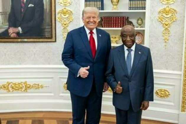 Liberian president impresses Trump with 'good English'