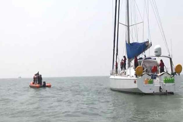 Tri-services all women sailing expedition flags off from Mumbai for Seychelles