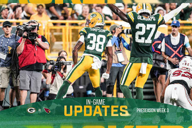 Packers end preseason with 42-38 victory over Cardinals