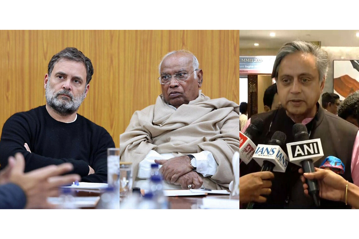 Amid 'issues' within party, Shashi Tharoor meets Rahul Gandhi, Mallikarjun Kharge in Parliament