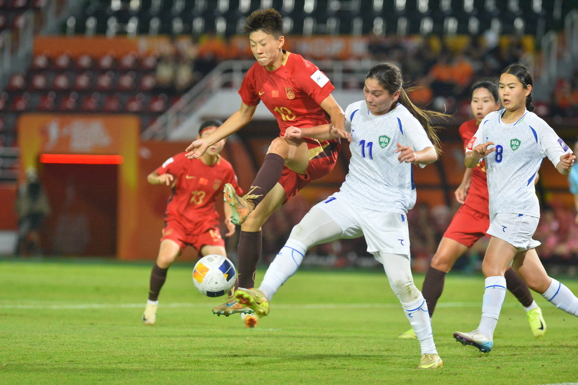 (SP)THAILAND-PATHUM THANI-FOOTBALL-AFC U20 WOMEN'S ASIAN CUP-CHINA VS UZBEKISTAN