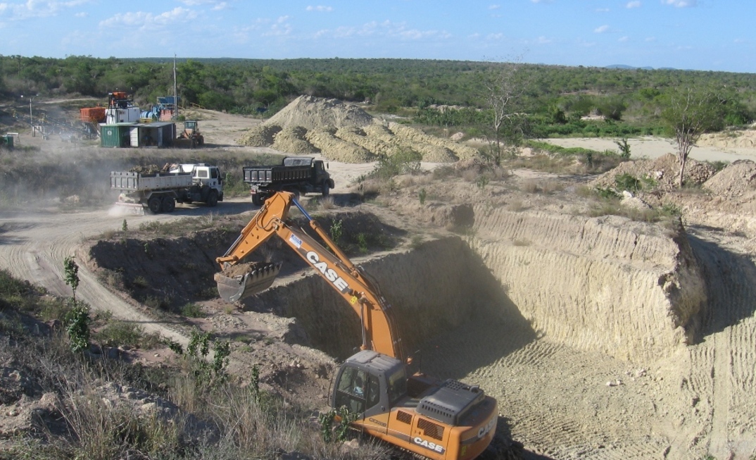 Mina de diamantes Braúna, da Lipari, na Bahia