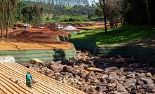 Obra da Vale para recuperação de danos com rompimento de barragem em Brumadinho