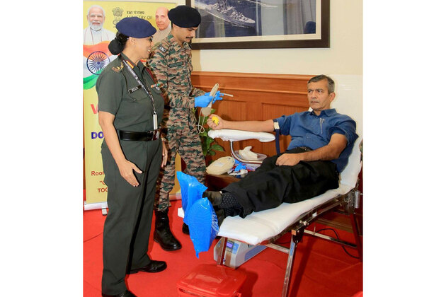 Defence Ministry conducts blood donation camp on National Voluntary Blood Donation day