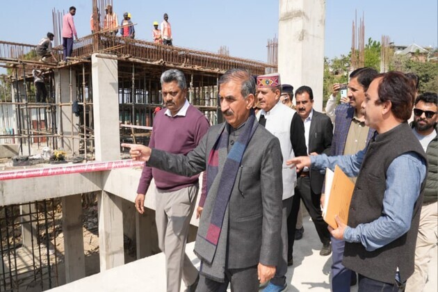 Himachal CM inspects under-construction Jaskot heliport, Hamirpur bus stand