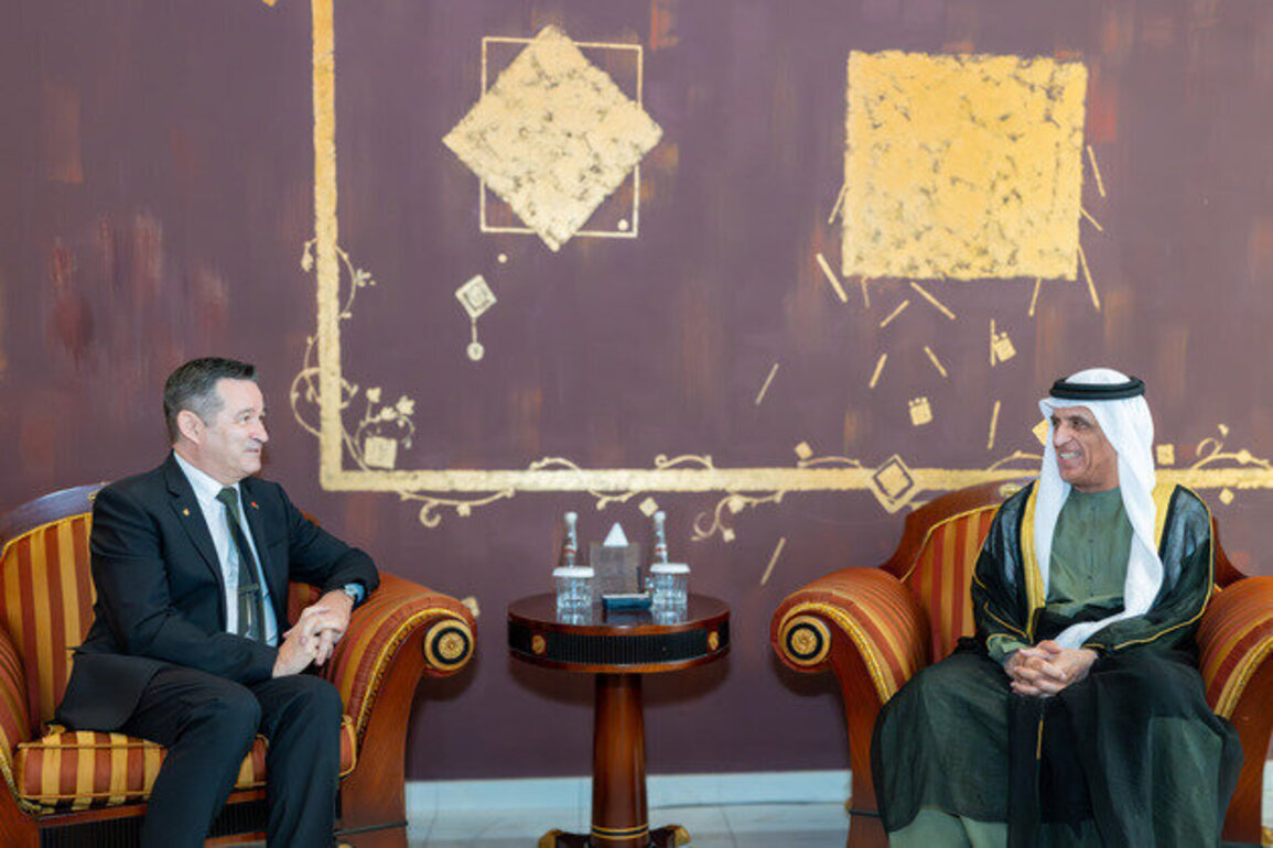Saud bin Saqr receives Swiss Ambassador to UAE