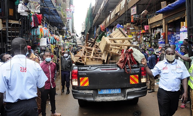 KCCA raids kikuubo business hub KCCA raids kikuubo business hub