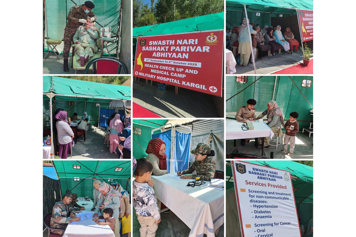 Armed forces medical services lead way in "Swasth Naari, Sashakt Parivar Abhiyaan"