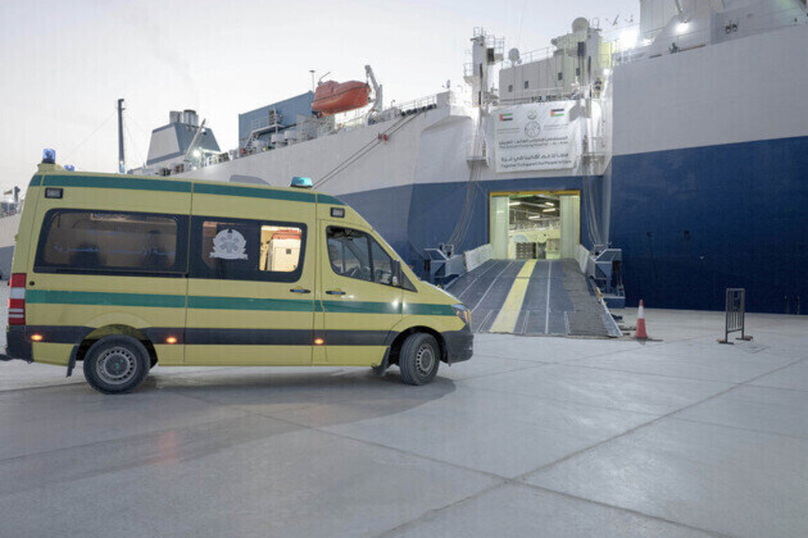 UAE floating hospital receives two new cases from Gaza, bringing total patients to 85 since Rafah crossing reopening