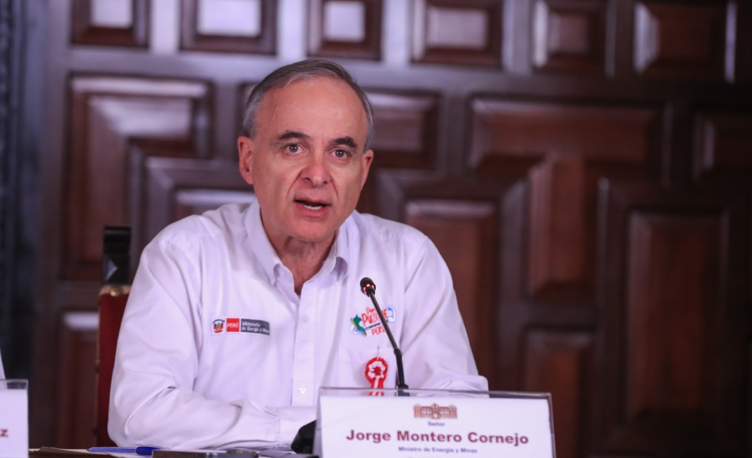 Peru's mining minister Jorge Montero Cornejo