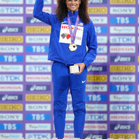 (SP)JAPAN-TOKYO-ATHLETICS-WORLD ATHLETICS CHAMPIONSHIPS-WOMEN'S 400M-AWARDING CEREMONY