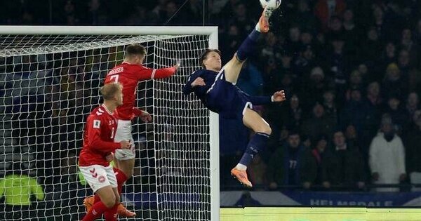 Scott McTominay's bicycle kick helps Scotland secure World Cup spot