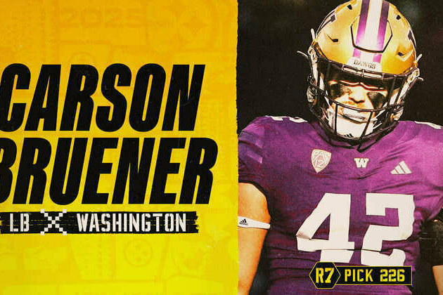 Steelers select Bruener in seventh round