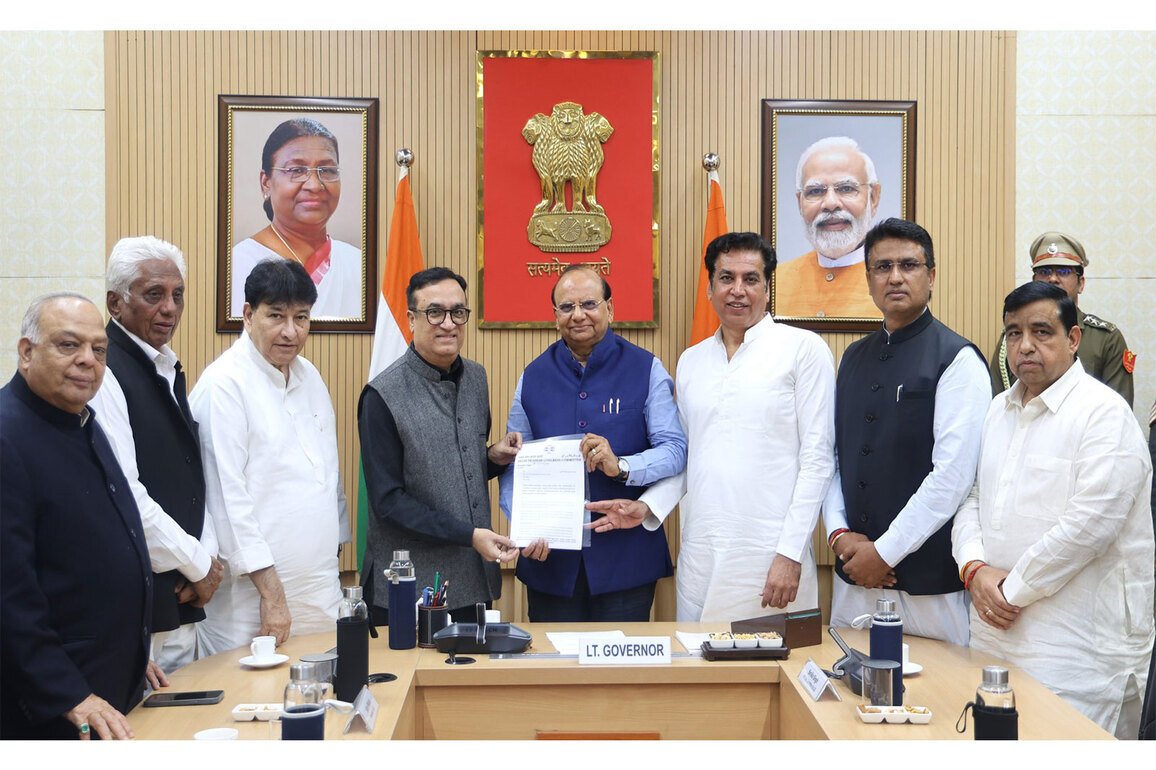 Congress delegation presents memorandum against IYC chief's arrest to Delhi Lt Governor VK Saxena