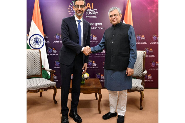 Ashwini Vaishnaw meets Sundar Pichai at India AI Summit, discusses investments in data centres