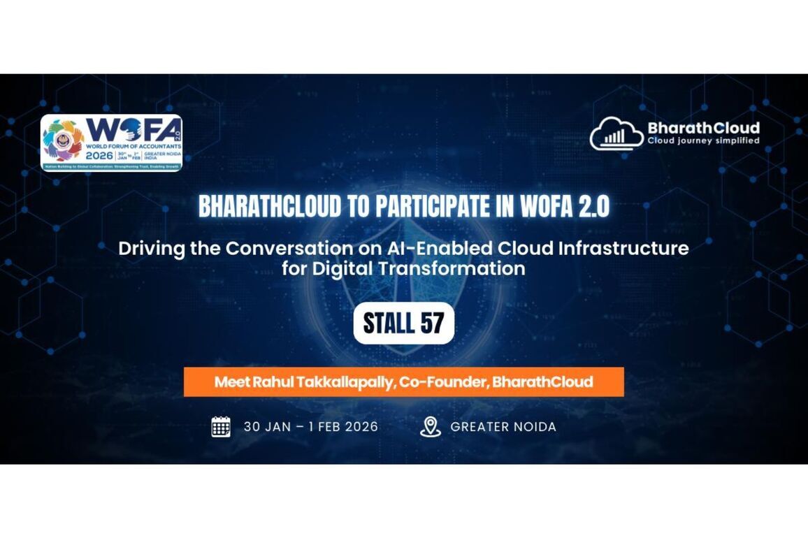 BharathCloud to Participate in WOFA 2.0, Driving the Conversation on AI-Enabled Cloud Infrastructure for Digital Transformation
