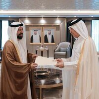 UAE Ambassador presents copy of credentials to Minister of State for Foreign Affairs of Qatar