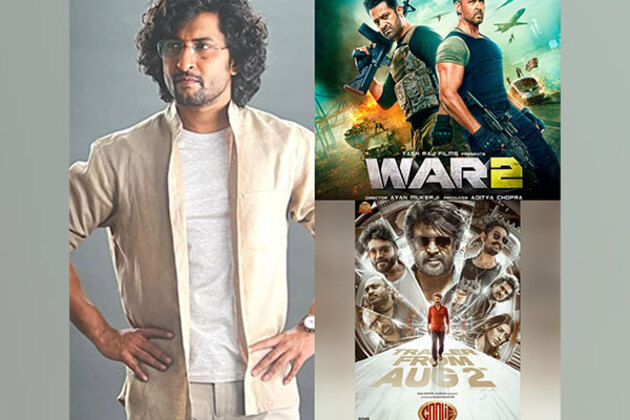 Nani shares his excitement for 'War 2', 'Coolie' box office clash, asks fans to "celebrate both films"