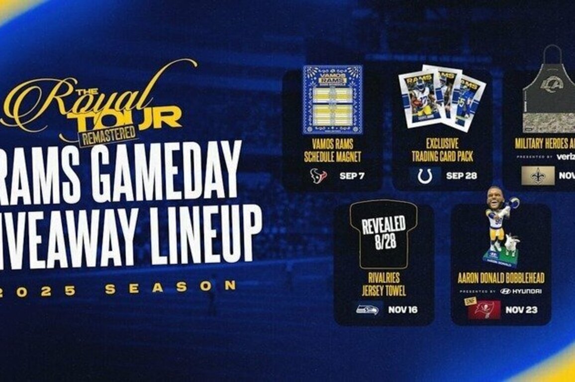 2025 Rams gameday giveaway schedule
