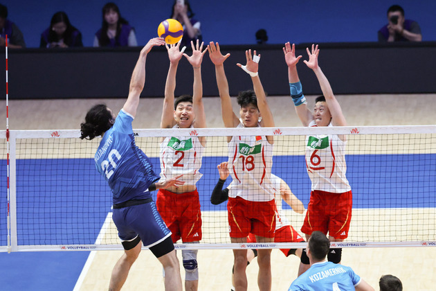 (SP)CHINA-LINYI-VOLLEYBALL NATIONS LEAGUE-CHN VS SLO (CN)
