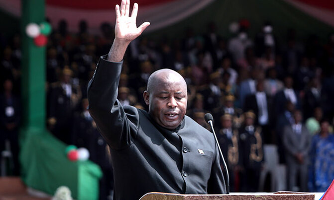 Burundi's Evariste Ndayishimiye sworn in as new president Burundi's Evariste Ndayishimiye sworn in as new president