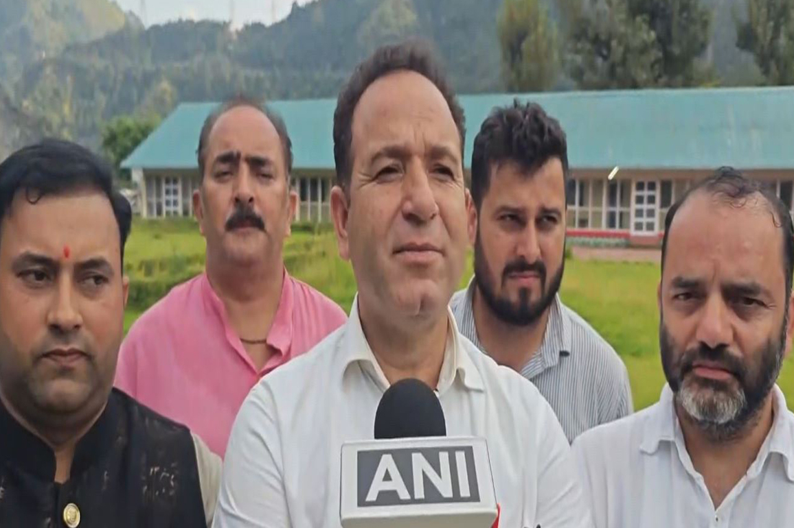 J-K: LoP Sunil Sharma visits Ramban cloudburst site, assures support to affected families