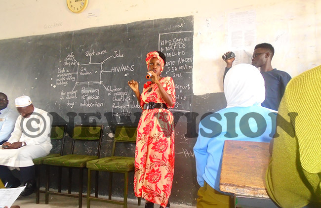  amutebi talking to students at akungulu emorial school