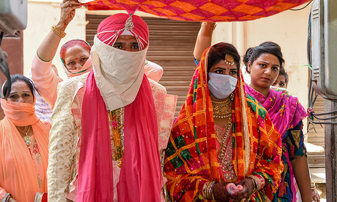 India's lavish weddings go online in virus lockdown India's lavish weddings go online in virus lockdown