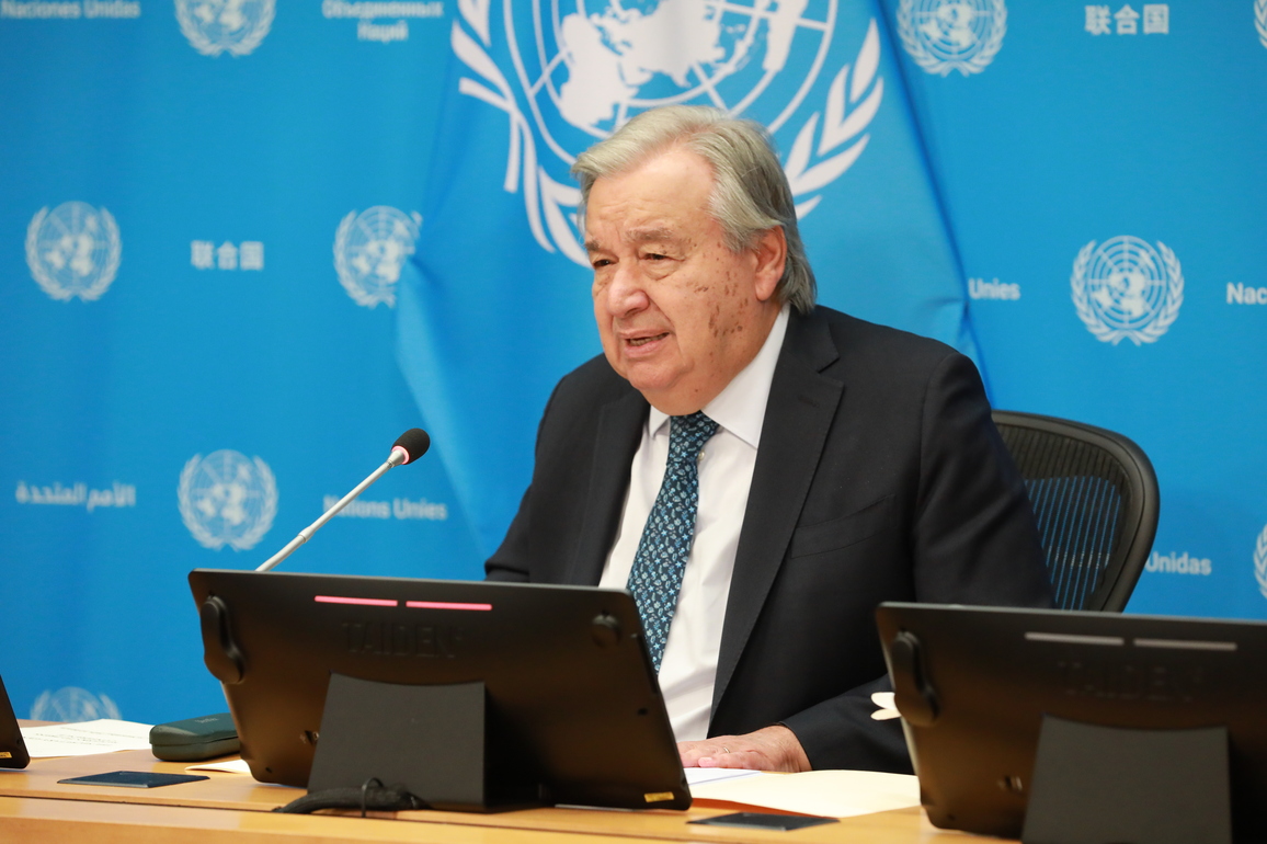 UN-GUTERRES-PRESS CONFERENCE-CHINA-GLOBAL INITIATIVES