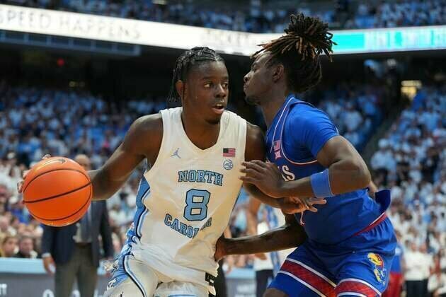 Top 25 roundup: No. 25 North Carolina rallies past No. 19 Kansas