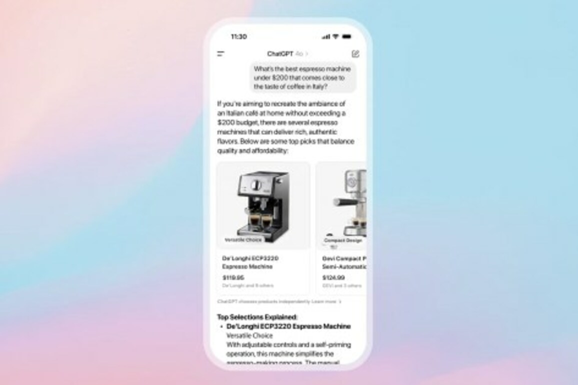 OpenAI Rolls Out AI-Powered Shopping, Taking on Perplexity and Giants Like Amazon