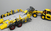 The Lego-Sleipner pulled by a Volvo A60 dump truck which is also built out of Lego 