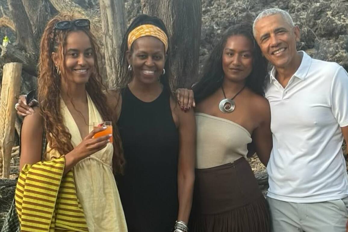 Barack and Michelle Obama put on brave face with daughters amid divorce rumors and name changes