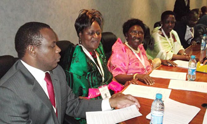Five Ugandan MPs sworn-in to Pan-African Parliament Five Ugandan MPs sworn-in to Pan-African Parliament
