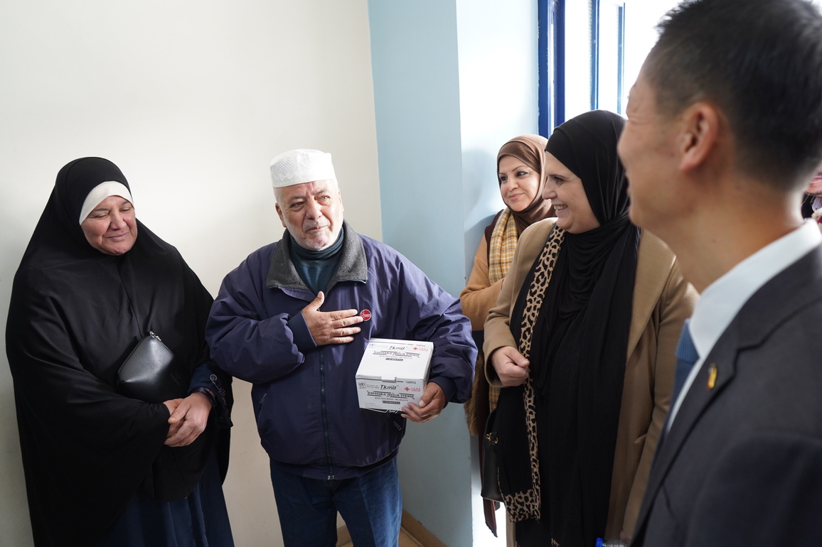 JORDAN-BAQA'A REFUGEE CAMP-CHINA-INSULIN SYRINGES-DONATION