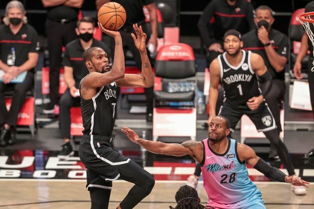 Nets look for momentum against undermanned Heat