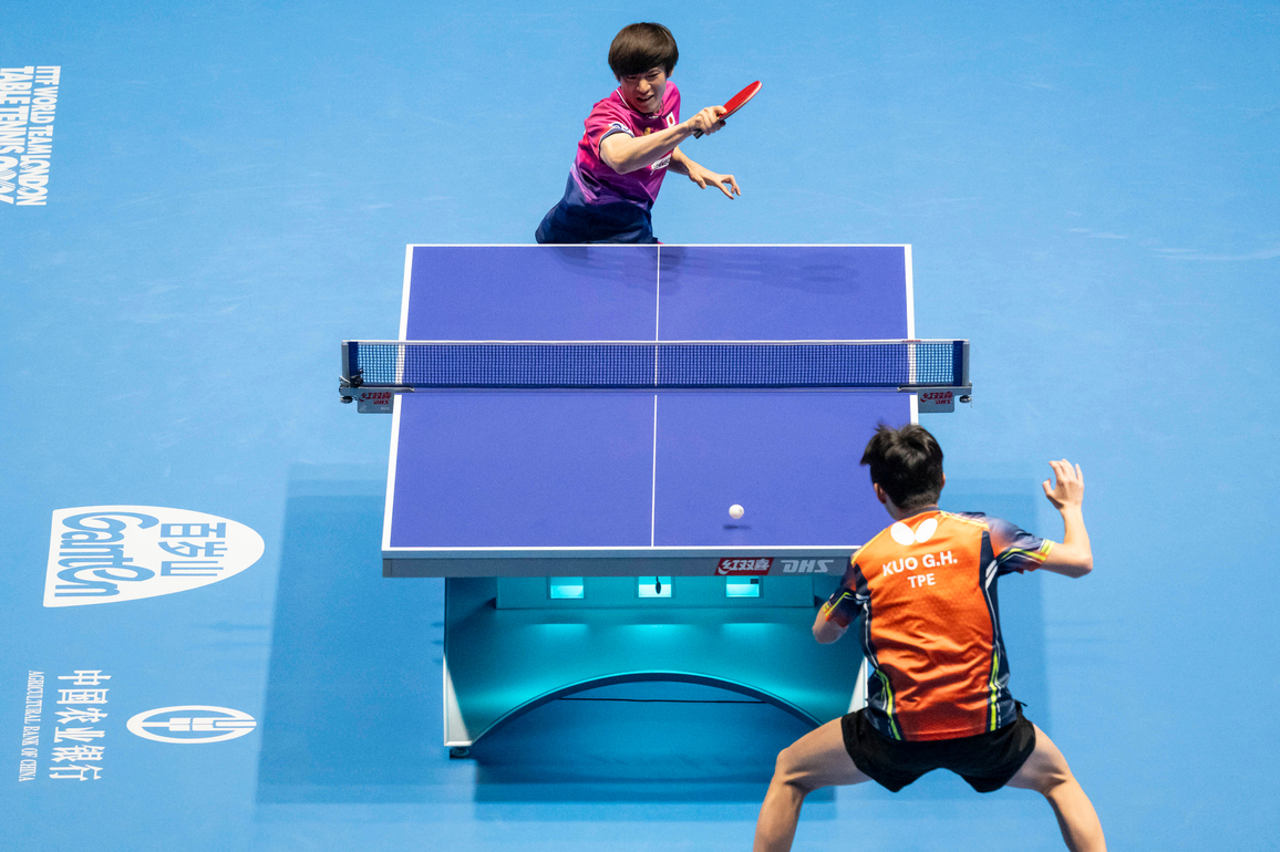(SP)BRITAIN-LONDON-TABLE TENNIS-ITTF WORLD TEAM CHAMPIONSHIPS FINALS-MEN'S SEMIFINAL