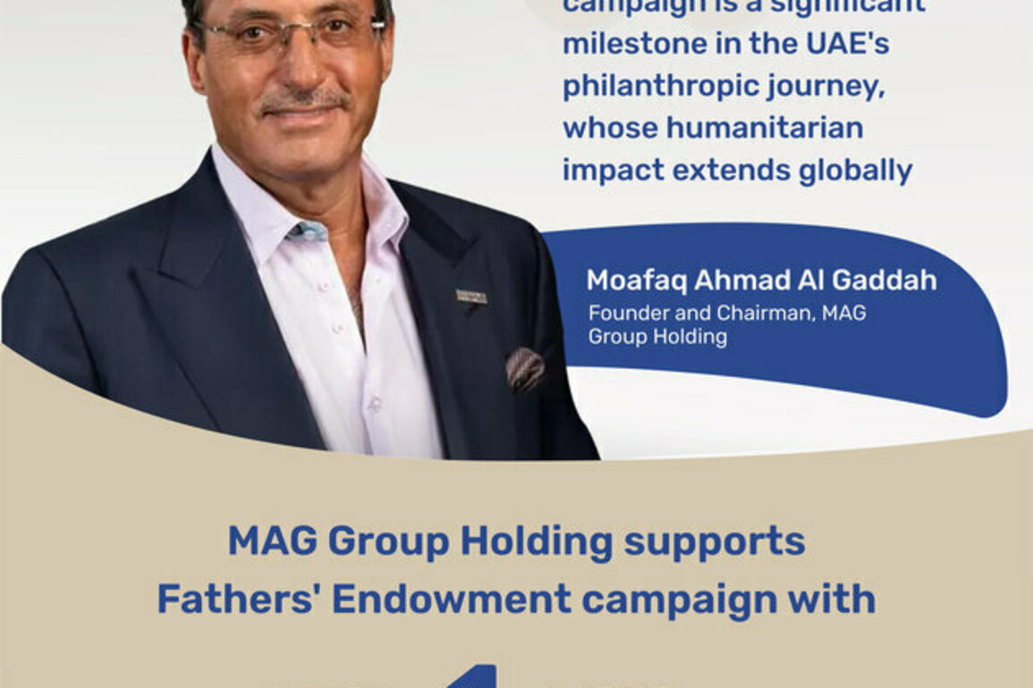 MAG Group Holding contributes AED1 million to Fathers' Endowment campaign